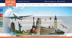 Desktop Screenshot of interindiatours.com